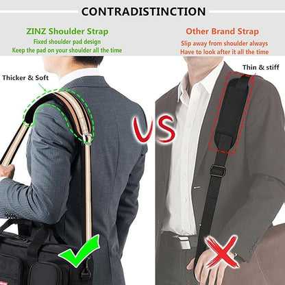 ZINZ Shoulder Strap, 57" Padded Adjustable Shoulder Bag Straps Replacement for Bags with D-Ring（TH01B05）