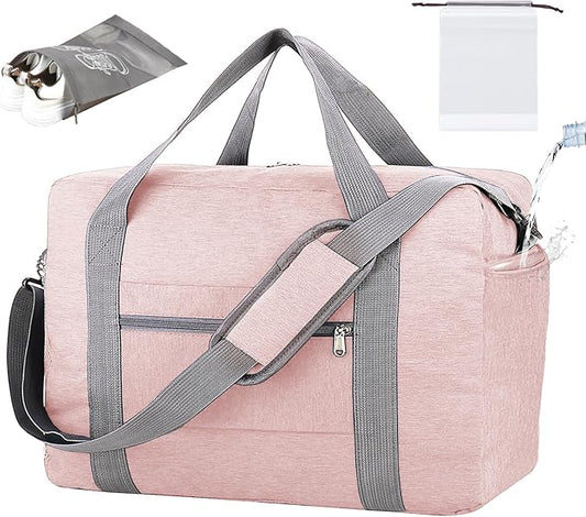 For Spirit Airlines Personal Item Bag 18x14x8 with Wet Pocket Foldable Travel Duffel Bag Underseat Carry on for Men & Women