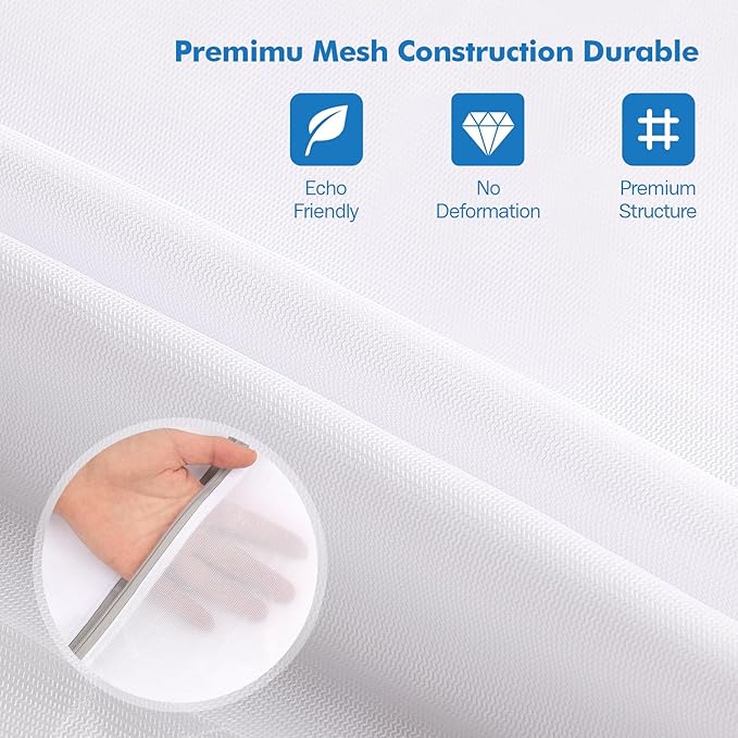 5Pcs Laundry Bags Mesh Wash Bags, Delicate Laundry Bags for Clothes, Hosiery, Underwear, Bed linen - 5 Size