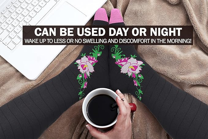 Physix Gear Compression Socks 20-30 mmHg - Men & Women - Running, Nurses, Shin Splints, Flight, Travel