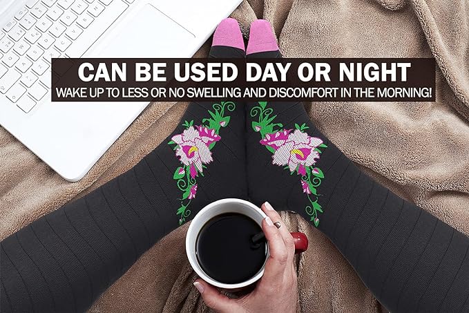 Physix Gear Compression Socks 20-30 mmHg - Men & Women - Running, Nurses, Shin Splints, Flight, Travel