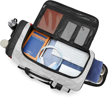 Lyweem Large Duffle Bag Backpack for Travel, 70L Heavy Duty Gym Duffel Bag with Shoes Compartment for Men & Women, Weekender Overnight Sports Backpack for Traveling