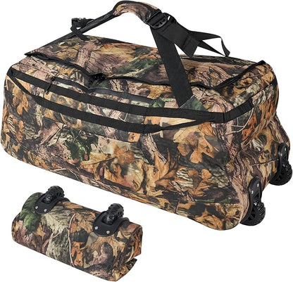 REDCAMP 85L/120L/140L Foldable Duffle Bag with Wheels, Large Travel Duffel Bag