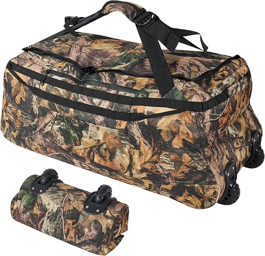 REDCAMP 85L/120L/140L Foldable Duffle Bag with Wheels, Large Travel Duffel Bag