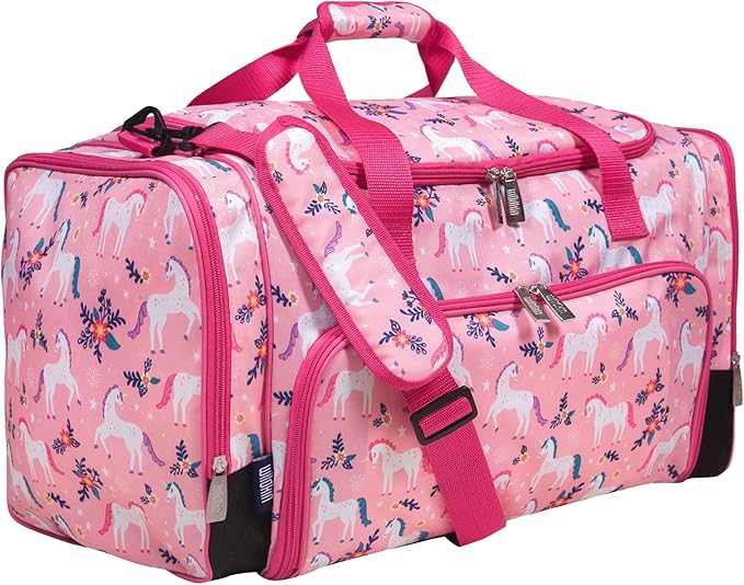 Wildkin Kids Weekender Duffel Bag – Carry-On Size for School, Travel, & Sleepovers