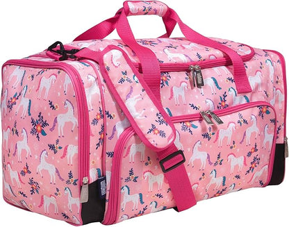 Wildkin Kids Weekender Duffel Bag – Carry-On Size for School, Travel, & Sleepovers