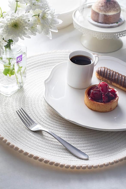 Matte Silverware Set, 18/10 Stainless Steel Satin Flatware, Modern Brushed Finish Cutlery, Dishwasher Safe & Durable, Built to Last (40-Piece, Razzoli)