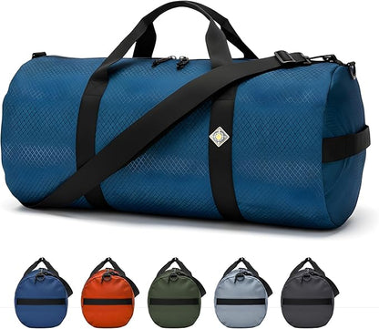Diamond Ripstop Duffle Bags, Ultra Tough & Tear Resistant, Reinforced Stitching, Weatherproof, Packable Foldable Duffle Bag for Traveling