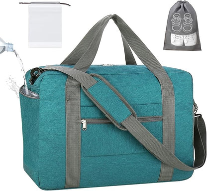 For Spirit Airlines Personal Item Bag 18x14x8 with Wet Pocket Foldable Travel Duffel Bag Underseat Carry on for Men & Women