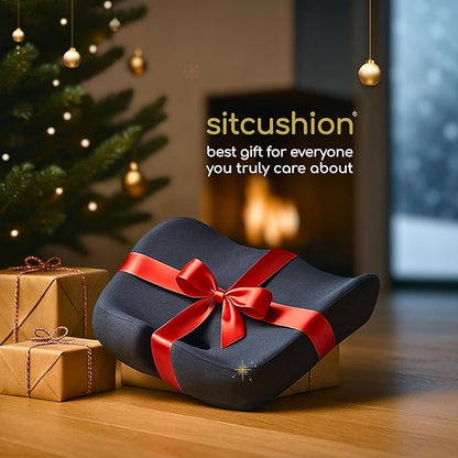 Extra Large Office Chair Cushion for Sciatica Pain Relief, Memory Foam Seat Cushion for Car Seat Pad, Orthopedic Pillow. Computer Chair Cushion for Tailbone Pain Relief All Day Comfort(Gray)