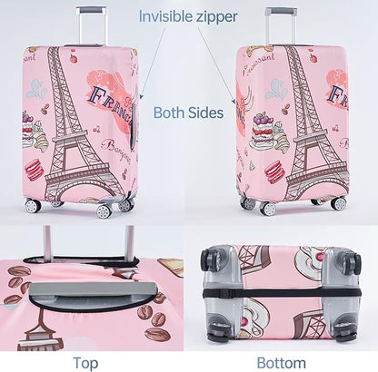 TRAVELKIN more than travel Luggage Covers For Suitcase Tsa Approved,Suitcase Cover Protector Fit 18-32 Inch Luggage