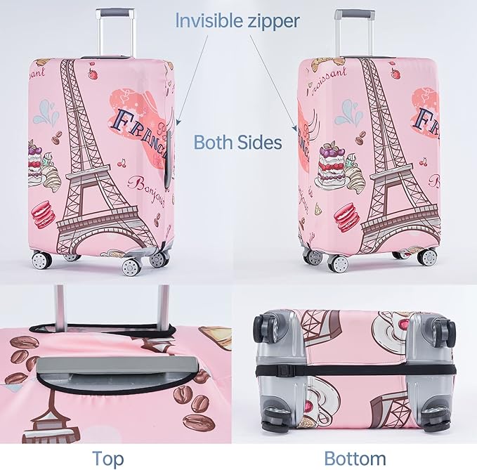 TRAVELKIN more than travel Luggage Covers For Suitcase Tsa Approved,Suitcase Cover Protector Fit 18-32 Inch Luggage