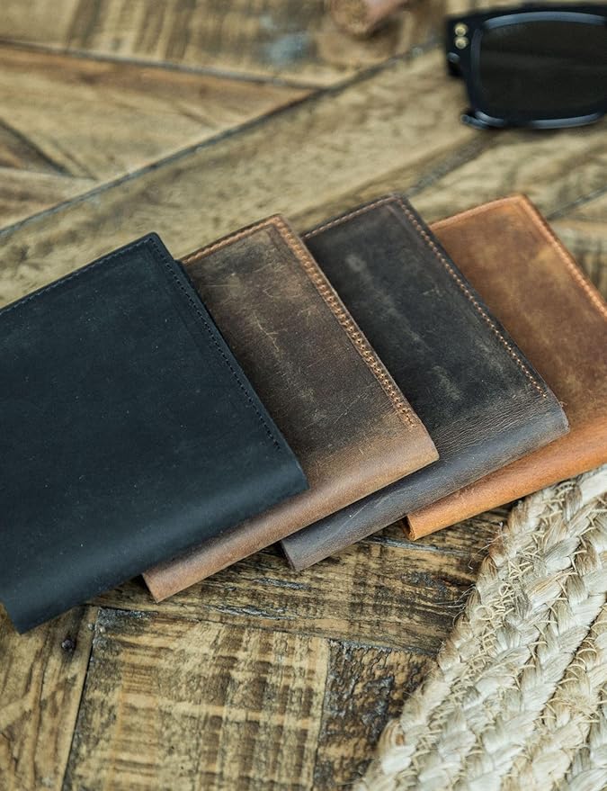 Handcrafted Genuine Leather Wallets, Minimalist Cardholders, and Passport Covers, Handmade Gift