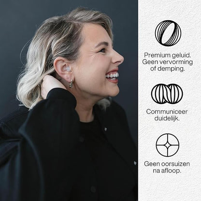 EARPEACE Music PRO - Concert Ear Plugs - Earplugs for Noise Reduction up to 20dB - High Fidelity Ear Plugs for Concerts, Musicians and Live Events - Reusable Earplugs - Includes Filter Set and Case