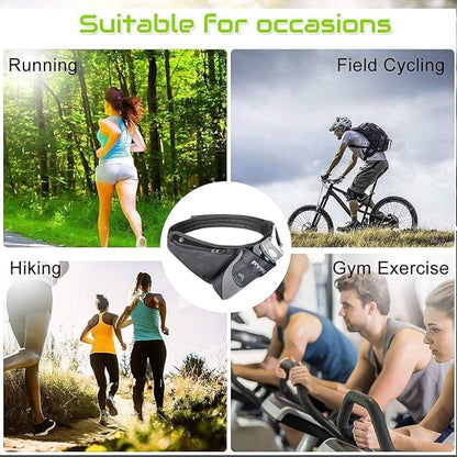 PYFK Running Belt Hydration Waist Pack with Water Bottle Holder for Men Women Waist Pouch Fanny Bag Reflective