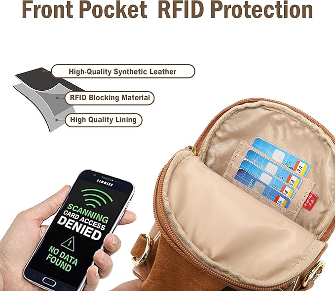 INICAT Sling Bag for Women Touchscreen Small Crossbody Cell Phone Purse Fanny Pack