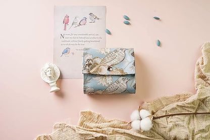 Pill Organizer,LIZIMANDU Weekly Travel Pill Case Box Medication Reminder Daily AM PM, Day Night 7 Compartments,for 4 Times A Day, 7 Days a Week-Includes Leather PU Carrying Case (Blue Bird)