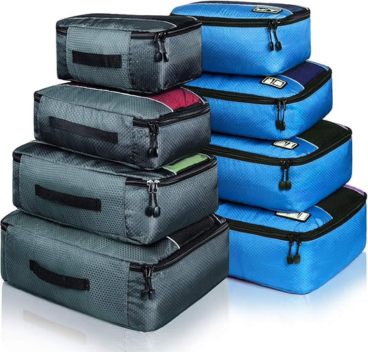 Packing Cubes Luggage Bags Organizer Durable Travel Accessories With Clothing Label