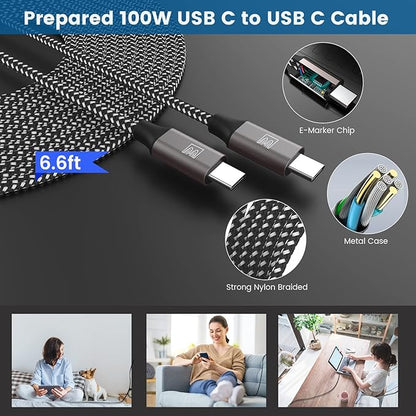 45W Super Fast Charger Type C, [2 Pack] 45 Watt USB-C Charger PD/PPS Wall Charging Block for Samsung Galaxy S25 Ultra/S25+/S25/S24/S23 Ultra/S23+/S22 Ultra/S22+/S20 Ultra, Tab S8(with 2X 6.6ft Cable)