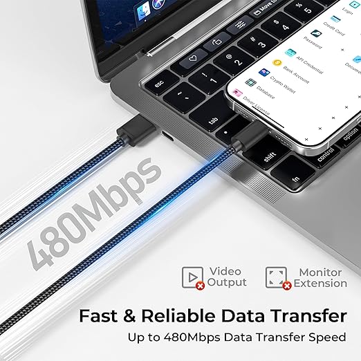 Basesailor USB Type C Charger Cable 3-Pack 3.3/6.6/10FT,Car Charging Cord for iPhone 15 Pro Max,Samsung Galaxy Tab S9 A10E A21 A51 A52 A53 A54 A70 A72 A73 A42 A34 A33 A14 A12 A22,S23 S20 S21 S22 Plus