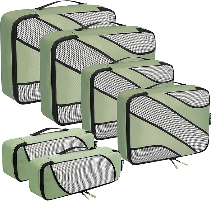 BAGAIL 6 Set Packing Cubes,Travel Luggage Packing Organizers