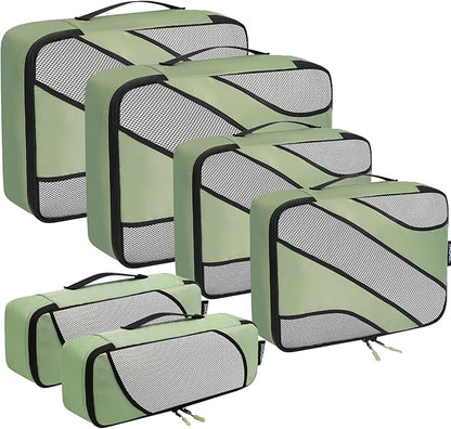 BAGAIL 6 Set Packing Cubes,Travel Luggage Packing Organizers