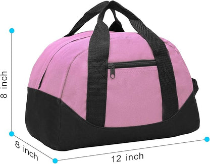 BuyAgain Duffle Bag, 12" Small Mini Travel Carry On Sport Duffel Gym Bag with Top Handle