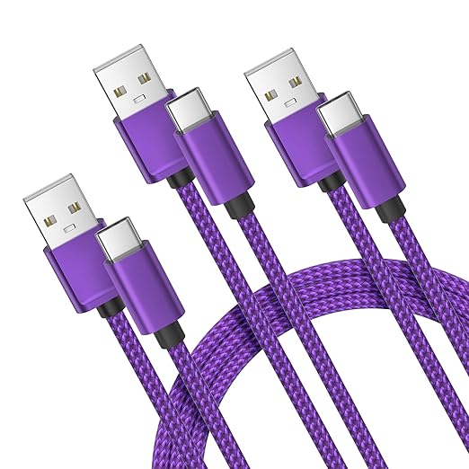 Basesailor USB Type C Charger Cable 3-Pack 3.3/6.6/10FT,Charging Cord for Samsung Galaxy Tab A 10.1 A7 S8 S7 S6 S5E,Z Flip Fold,Note 20,S9 S10 S10E S23 S20 S21 S22 FE Lite Plus Ultra,Google Pixel