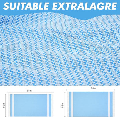 Genovega Oversized Giant Turkish Beach Towel Blanket Extra Large XXL Lightweight Quick Dry Sand Free Boho Throw Pool Cloud Sandrpoof Blankets Women Men Big Jumbo Wide 2 Person Size Dot Beiges