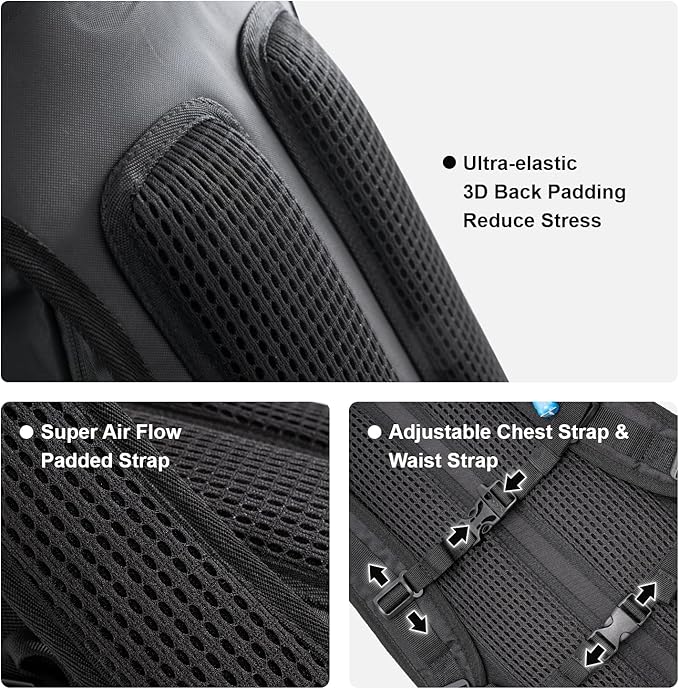 Everfun Hydration Backpack 18L with Water Bladder 2L/3L Hiking Water Backpack Women Men Hydration Pack Insulated Lightweight Day Hydropack with Storage for Hiking, Biking, Running, Festival