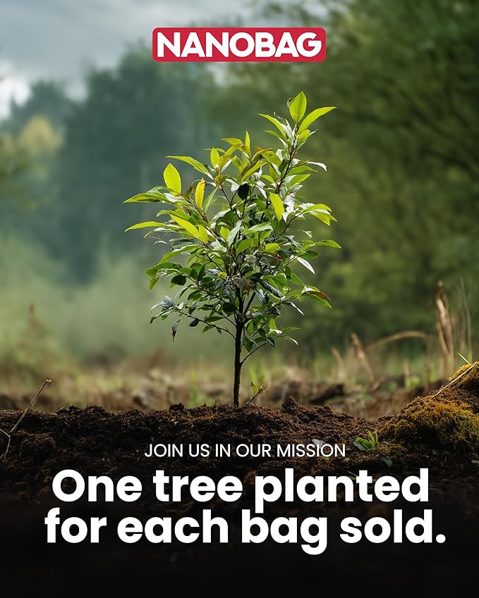 Nanobag Ultra-Lightweight Foldable Backpack for Traveling and Compact Mini Hiking Pack for Men & Women, Reusable Collapsible