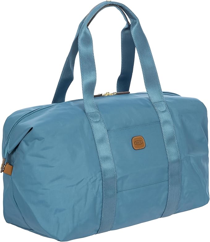 Bric's X-Bag/X-Travel 2.0 Folding Duffel Bag - 18" Carry On and Overnight Travel Bag - Sky