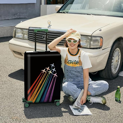 ANNA QUEEN Travel Luggage Cover Suitcase Protector Suitcase Cover Anti-Scratch,Stretchable Luggage Travel Bag Cover Washable