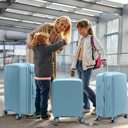 Nazhura Luggage Set, 3-Piece Hardside Suitcase Set, 20-inch Carry On, 24-inch, 28-inch Luggage