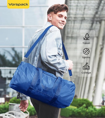 Vorspack Duffel Bag 20-24-28 Inches Foldable Gym Bag for Men Women Duffle Bag Lightweight with Inner Pocket for Travel Sports