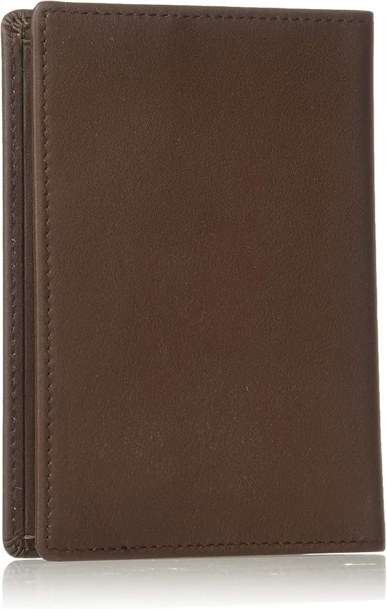 Royce Leather RFID Blocking Passport Travel Document Organizer in Leather, Brown, One Size
