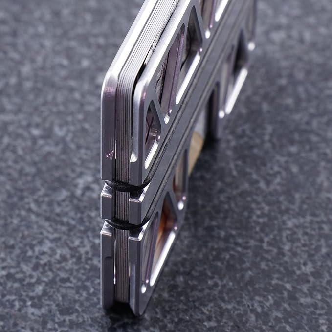 The Truss Minimalist Metal Wallet, Ultra Slim Aluminum, RFID Shielding, For Credit Cards and Cash, Made in the USA