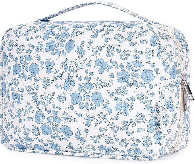 Narwey Small Hanging Travel Toiletry Bag for Women, Travel Bag for Toiletries, Makeup Bag Organizer Cosmetic Bags Make Up Bags for Girls