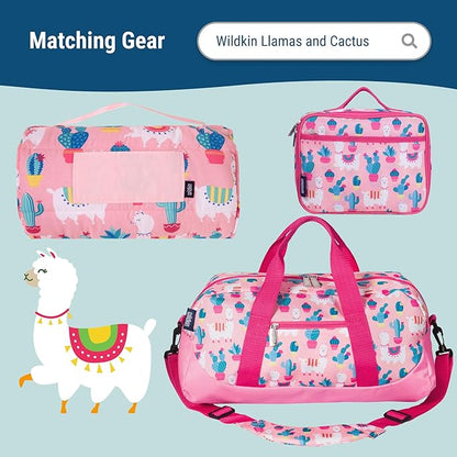 Wildkin 12-inch Kids Backpack – Padded, Adjustable, Ideal for Daycare & Travel - Llamas and Cactus