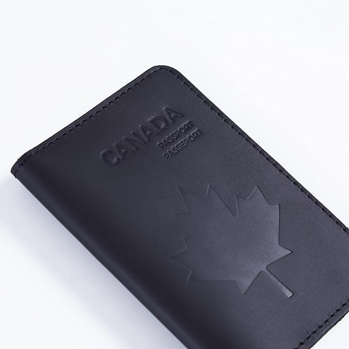 INCARNE Leather Passport Holder for Travel - Passport Case - Passport Wallet for Men - Passport Cover for Women Sleeve Protector - Travel Essentials Vacation Luggage Travel Gifts - Vintage Black