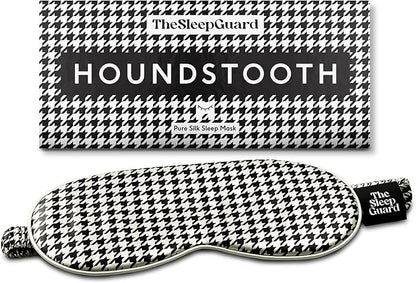 TheSleepGuard Pure Silk Sleep Mask [100% 6A Mulberry Silk, 22 Momme] Light Blocking Travel Essentials. Eye Masks for Sleeping. Black Oeko-Tex Blindfold. Eye Covers for Men & Women