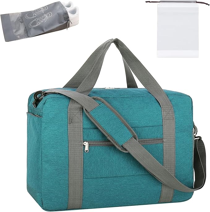 For Spirit Airlines Personal Item Bag 18x14x8 with Wet Pocket Foldable Travel Duffel Bag Underseat Carry on for Men & Women