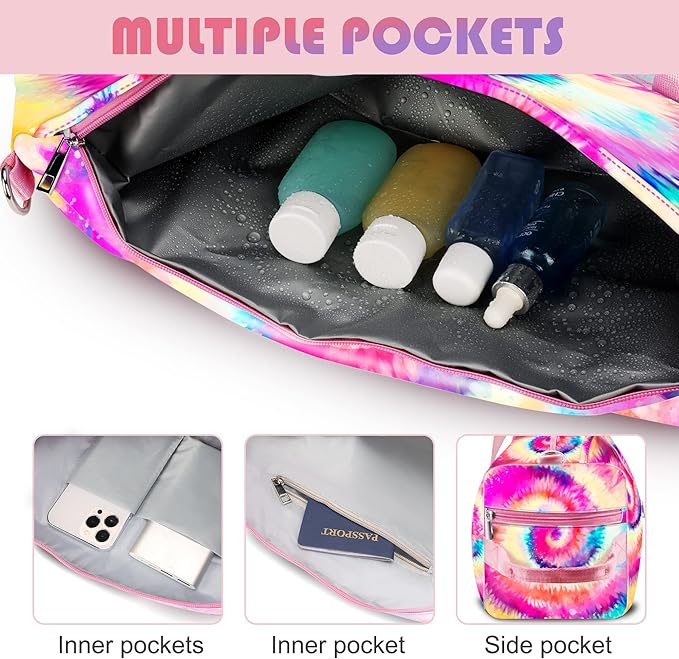 Duffle Bag for Girls & Women - Dance, Gymnastics & Travel Bag with Shoe Compartments