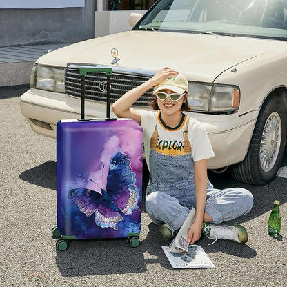 ANNA QUEEN Travel Luggage Cover Suitcase Protector Suitcase Cover Anti-Scratch,Stretchable Bag Cover Washable Durable Polyester