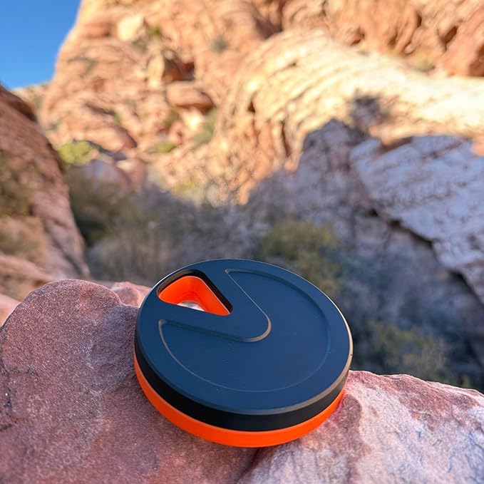 Travel RX Pill Case by Type Two Labs – Weekly 7 Day Pill Box, Compact Magnetic Pill Organizer for Purses or Pockets, Rugged Daily Caddy Holds Vitamins, Supplements, Medication. (Hazard Orange)