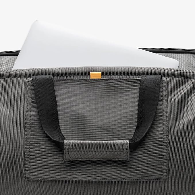 Halfday Convertible 2-in-1 Premium Garment Duffel Weekender Bag 45L | Wrinkle-Free Travel, Hanging Suit Compartment, Shoe Pockets, Trolley Sleeve. Balistic Nylon Carry-On, Ash