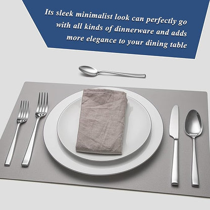 20 Piece Silverware Set for 4, EIUBUIE Premium Stainless Steel Cutlery Set, Mirror Polished Flatware Sets Heavy Duty and Solid, Modern Kitchen Eating Utensils Sets Include Spoons Forks Knives