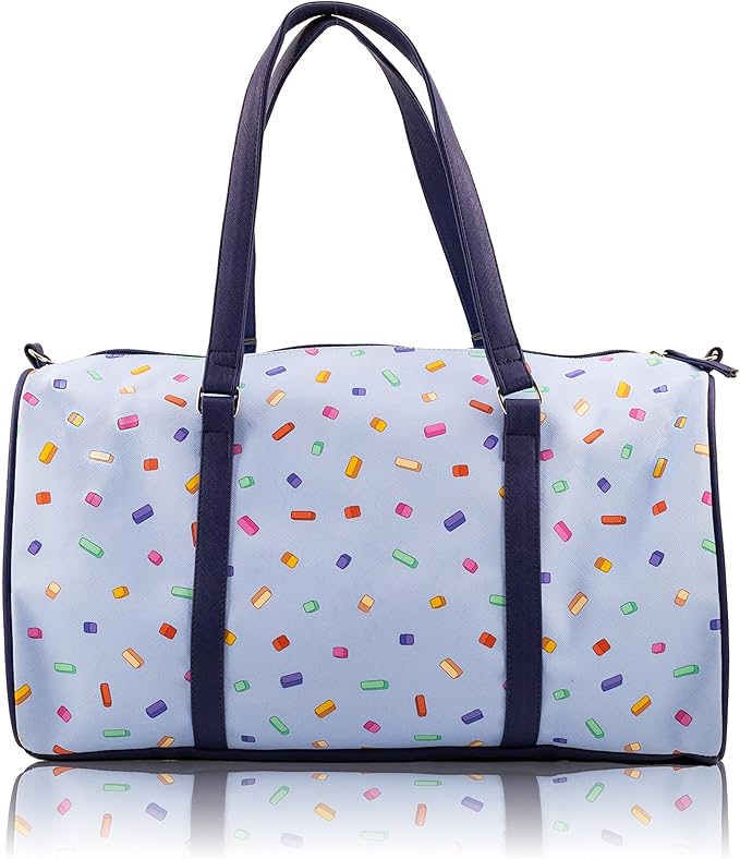 Bluey Mini Duffle Bag for Kids | Pink Unipony and Bluey Travel Bag | Small Overnight Tote for Girls | Bluey Weekender Duffle with Shoulder Strap | Ages 3+