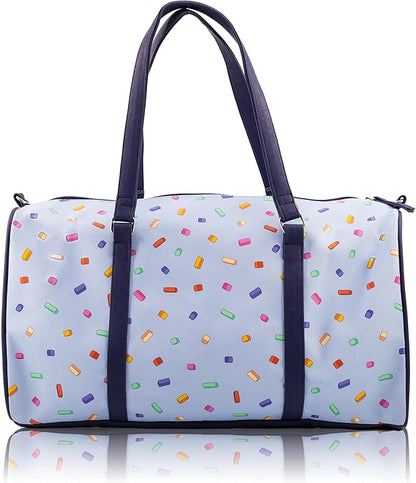 Bluey Mini Duffle Bag for Kids | Pink Unipony and Bluey Travel Bag | Small Overnight Tote for Girls | Bluey Weekender Duffle with Shoulder Strap | Ages 3+