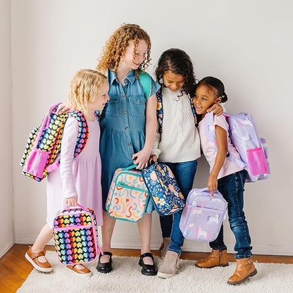 Wildkin ECO rPET Kids Backpack – Recycled, Padded, Adjustable for School & Travel – Confetti Peach